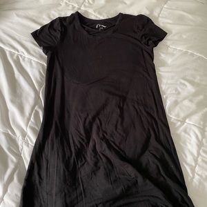 black t shirt dress